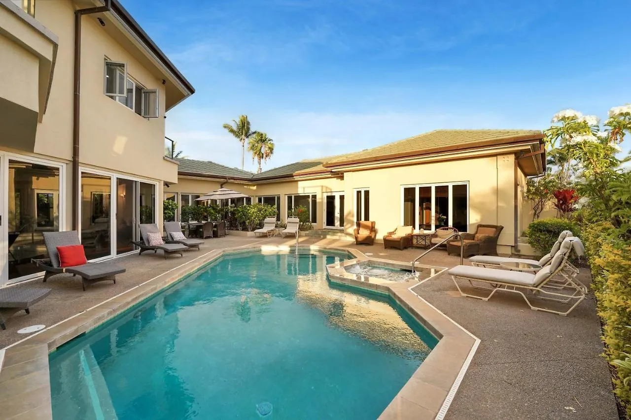 Hale Mele 2 With Panoramic Golf Course View, Private Pool, Hot Tub, Golf Cart And E-Bikes Vila Waikoloa